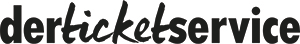 Logo DERTICKETSERVICE.DE GmbH & Co. KG Schwarz eingefärbt